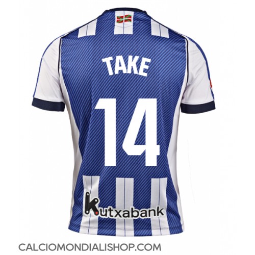 Maglie da calcio Real Sociedad Takefusa Kubo #14 Prima Maglia 2025-26 Manica Corta